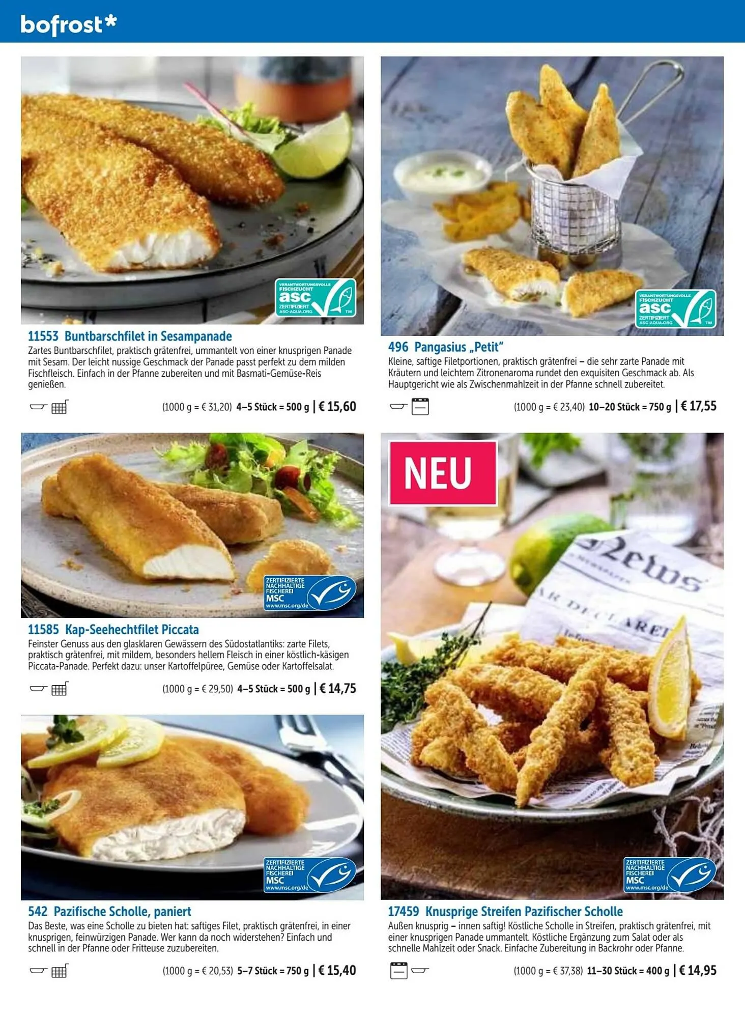 Bofrost Flugblatt von 1. März bis 31. August 2023 - Flugblätt seite  58