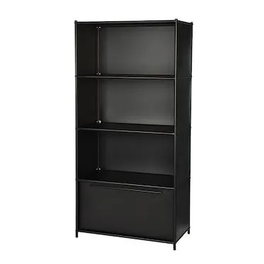 schwarz, B 80 x H 160 x T 40 cm