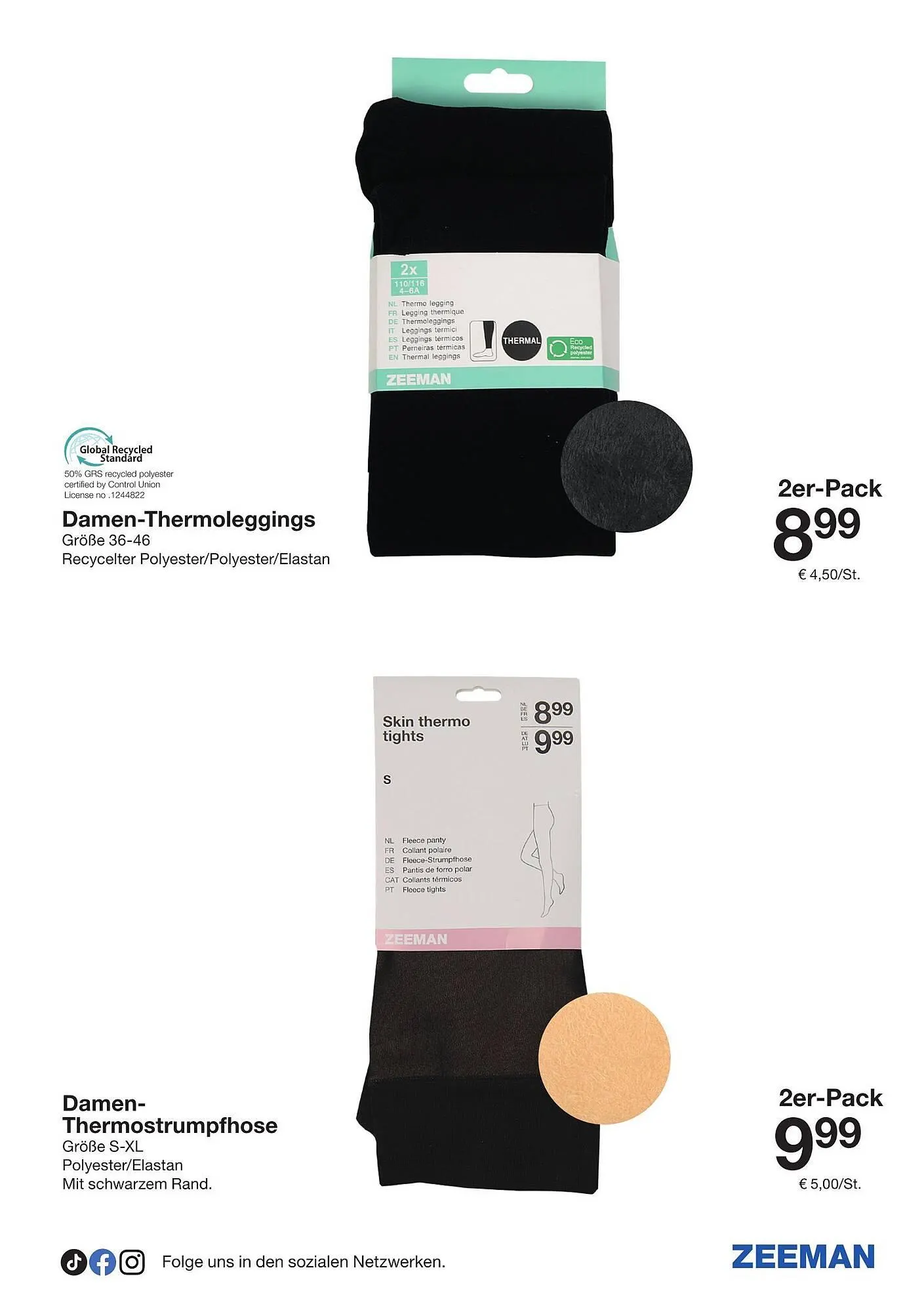 Zeeman Prospekt von 25. Oktober bis 7. November 2025 - Flugblätt seite 20