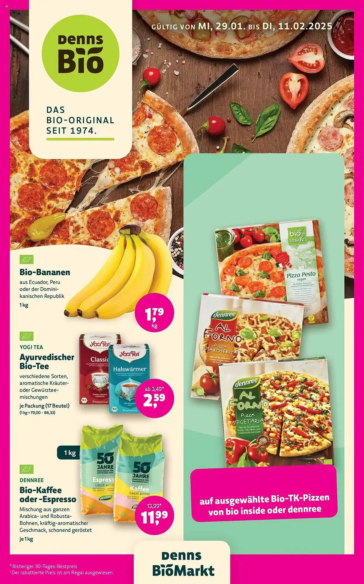 Denn's Biomarkt Flugblatt von 29. Jänner bis 11. Februar 2025 - Flugblätt seite  1