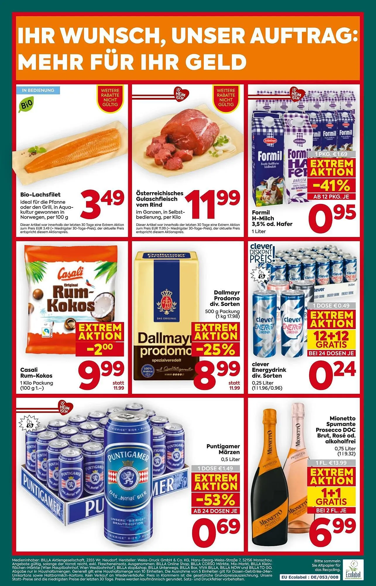 Billa Flugblatt von 26. Februar bis 4. März 2026 - Flugblätt seite 16