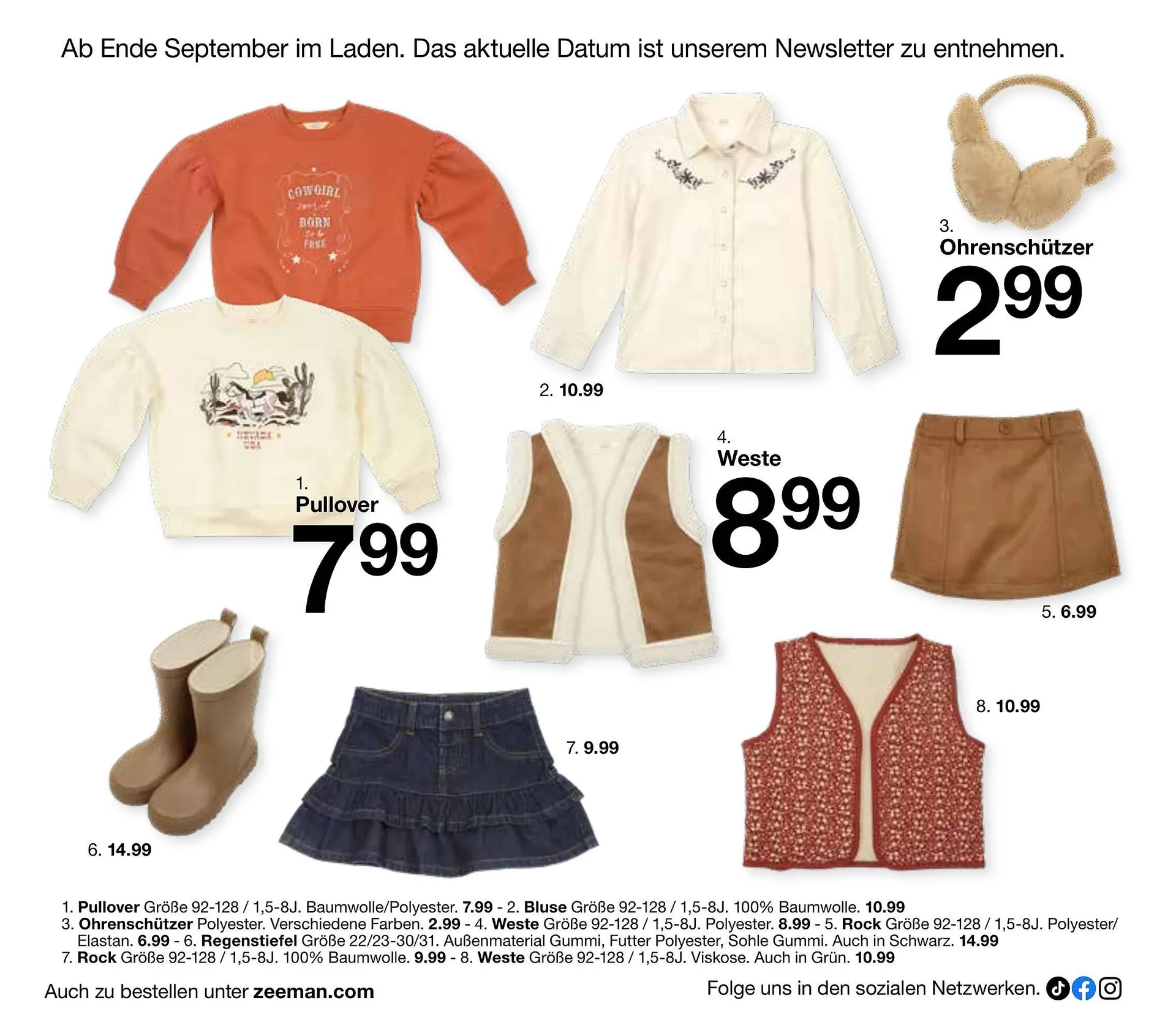 Zeeman Flugblatt von 18. Juli bis 30. November 2025 - Flugblätt seite 38