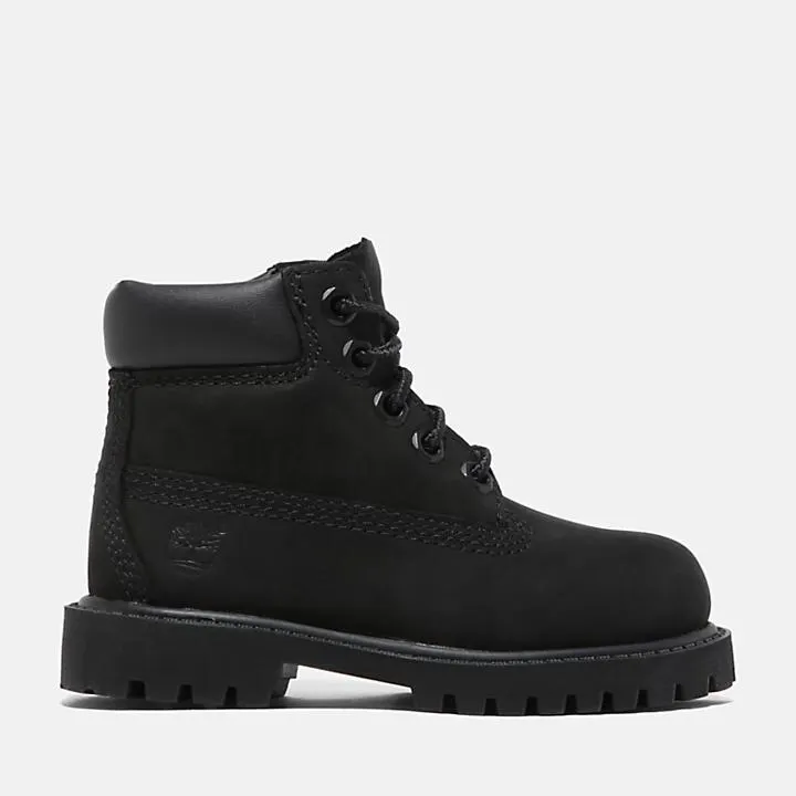 Wasserdichter Timberland® Premium 6-Inch Boot für Kleinkinder in Schwarz