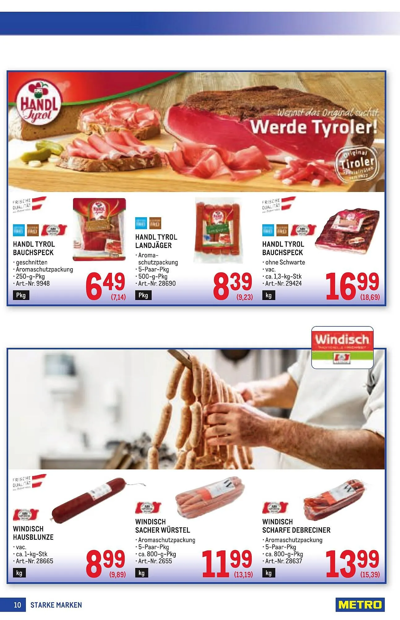 Metro Flugblatt von 11. Dezember bis 7. Jänner 2026 - Flugblätt seite  10