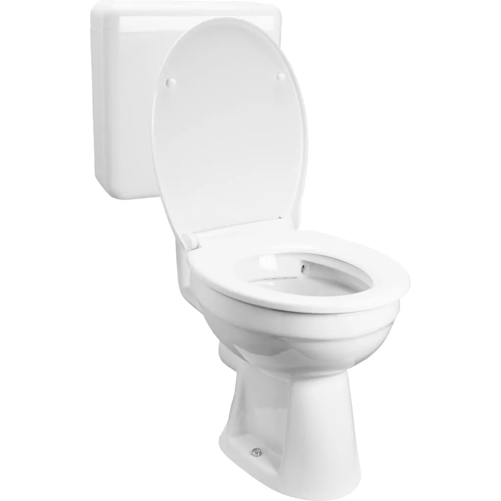 CORNAT Tiefspül-WC Komplett-Set, inkl. WC, WC-Sitz, Spülkasten, Höhe: 85-90