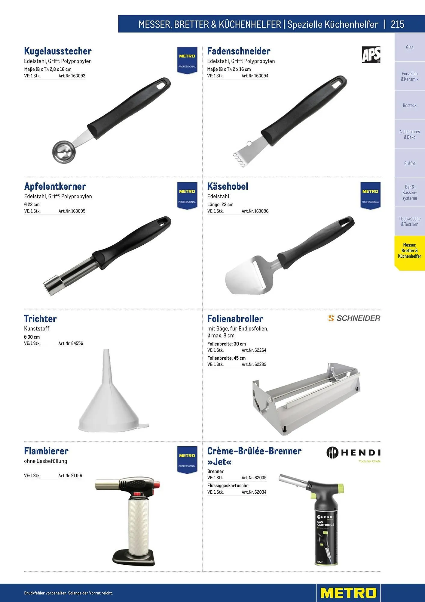 Metro Flugblatt von 25. März bis 31. Dezember 2026 - Flugblätt seite  215