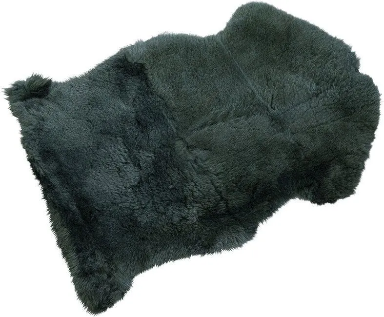 Lammfell Heidi Dunkelgrün 60x85cm