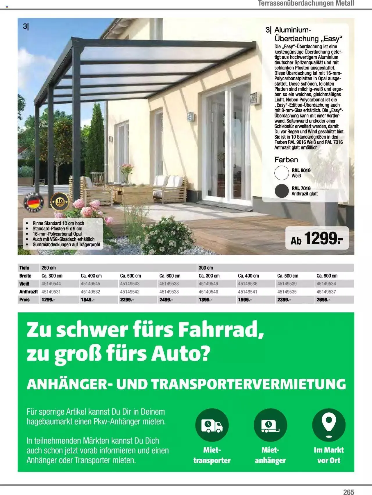 Hagebau Gartenjahr 2023 von 7. März bis 31. Dezember 2023 - Flugblätt seite  265