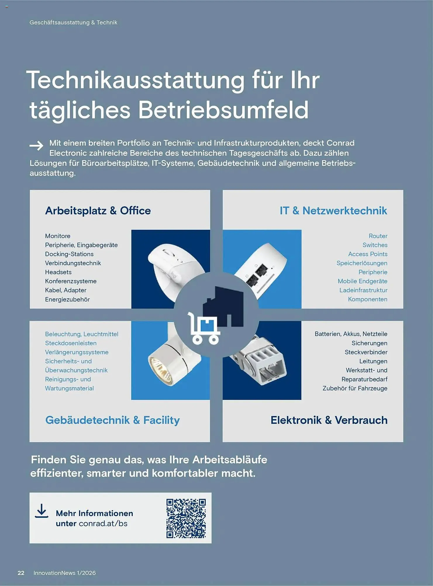 Conrad Katalog von 25. Jänner bis 6. März 2026 - Flugblätt seite 22