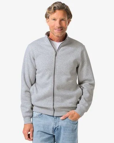 heren sweatvest Nielson lichtgrijs