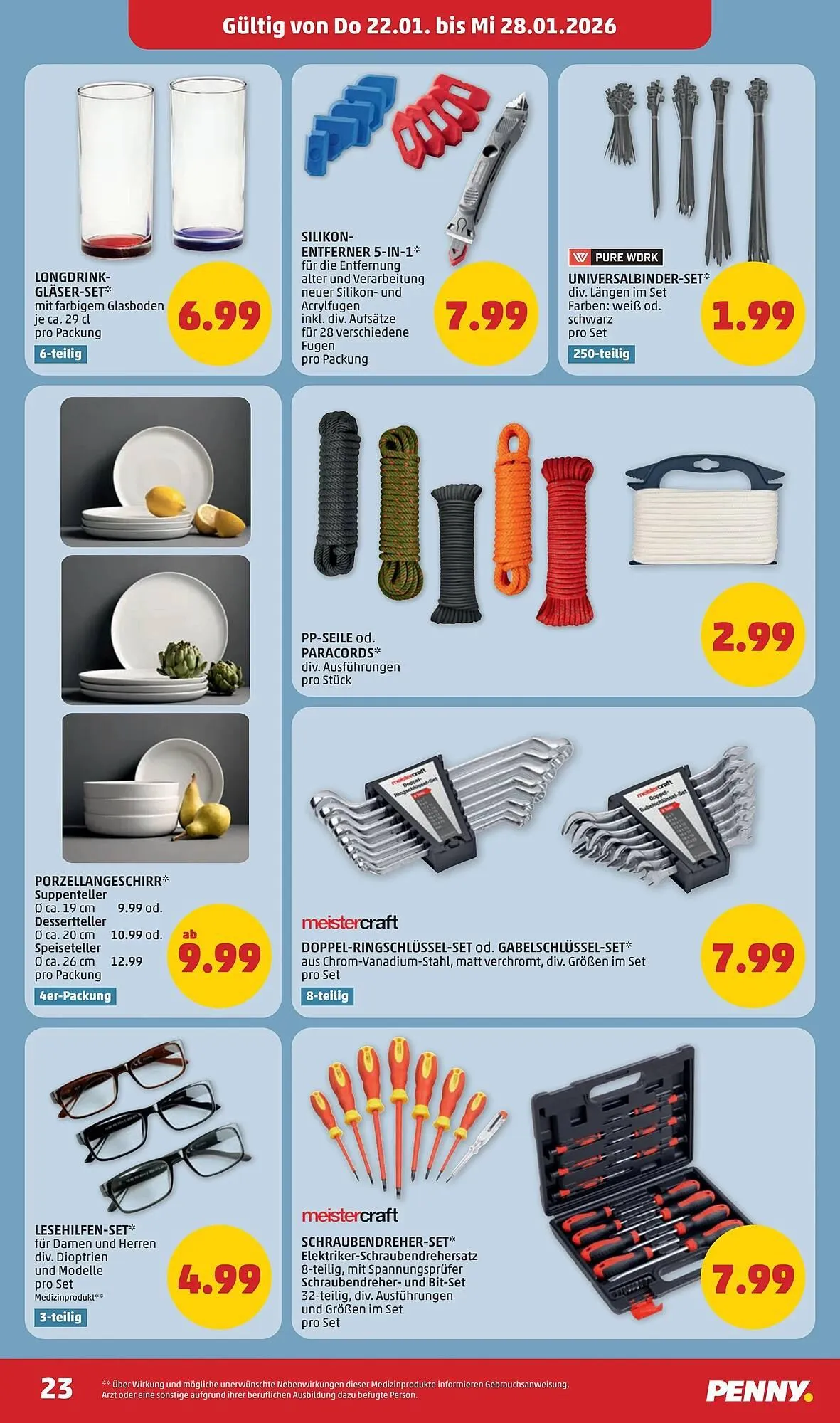 PENNY Flugblatt von 22. Jänner bis 28. Jänner 2026 - Flugblätt seite  23