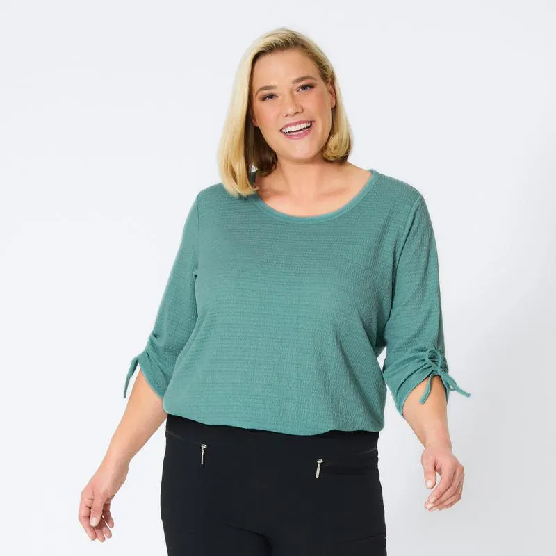 Damen-Shirt mit Schnürung, große Größen