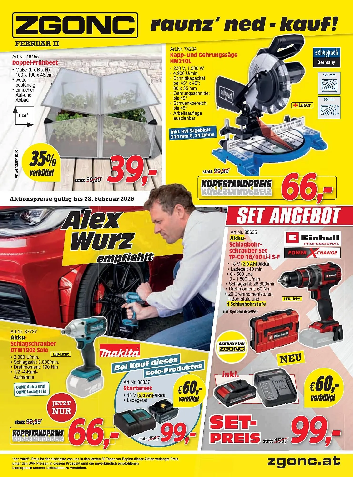 Zgonc Flugblatt von 12. Februar bis 28. Februar 2026 - Flugblätt seite 1