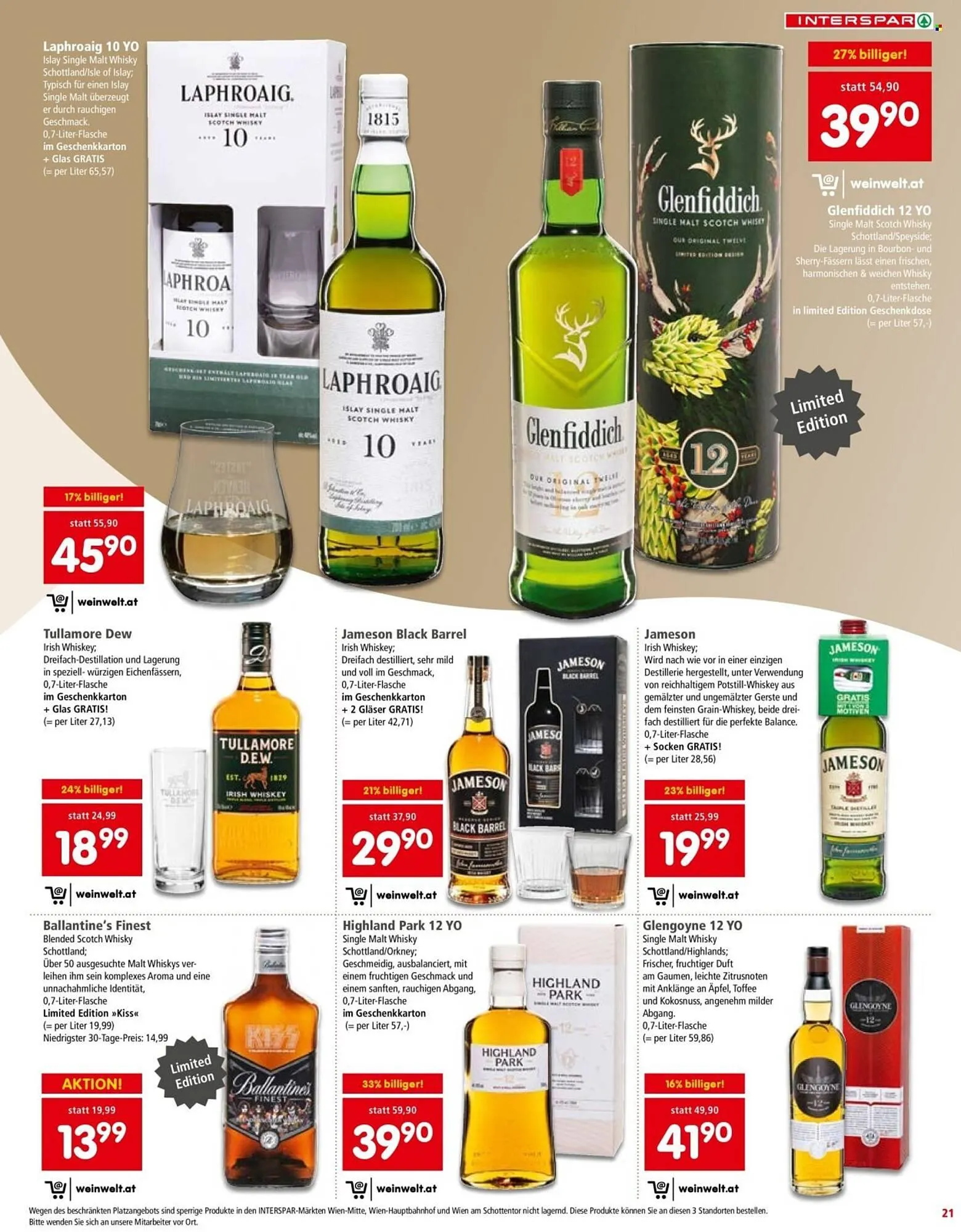 Interspar Flugblatt von 16. Oktober bis 24. Dezember 2025 - Flugblätt seite  21