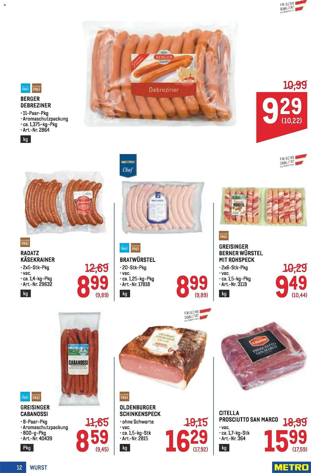 Metro Flugblatt von 22. Jänner bis 4. Februar 2026 - Flugblätt seite  12