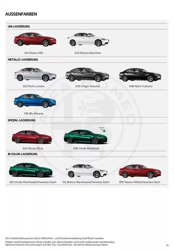 Alfa Romeo Giulia von 20. Februar bis 20. Februar 2026 - Flugblätt seite  14