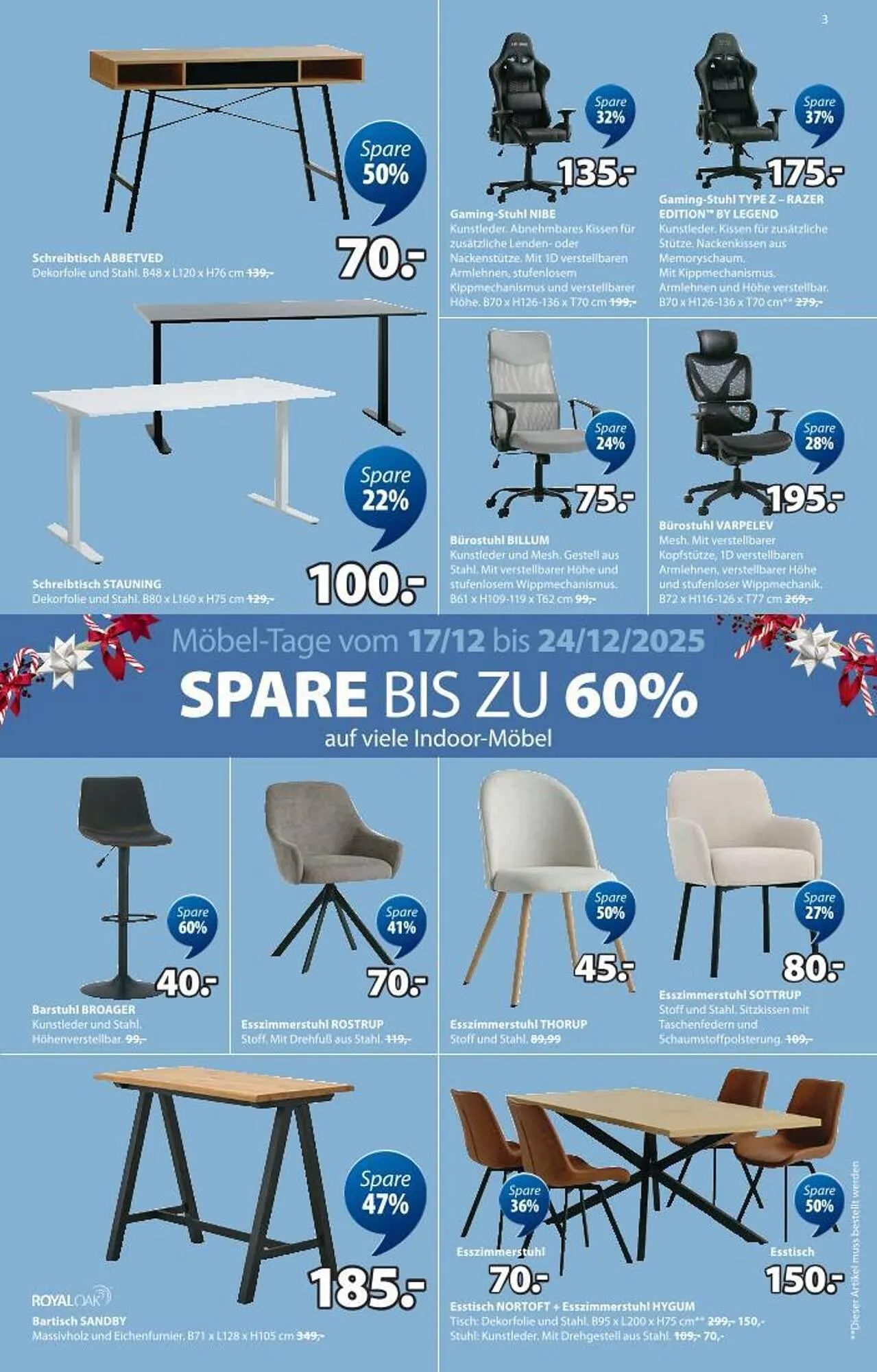 JYSK Flugblatt von 17. Dezember bis 1. Jänner 2026 - Flugblätt seite 3