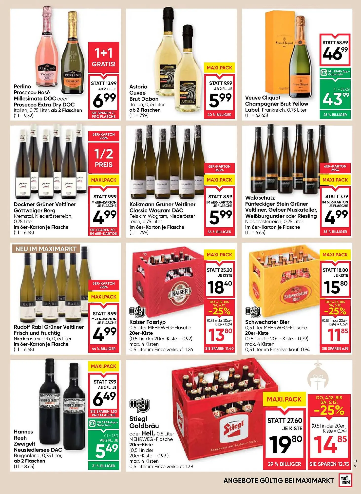 Maximarkt Flugblatt von 4. Dezember bis 10. Dezember 2025 - Flugblätt seite  15