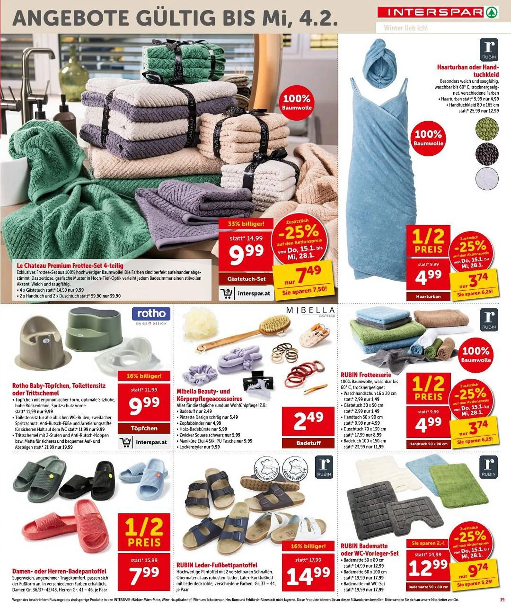 Interspar Flugblatt von 15. Jänner bis 28. Jänner 2026 - Flugblätt seite  19
