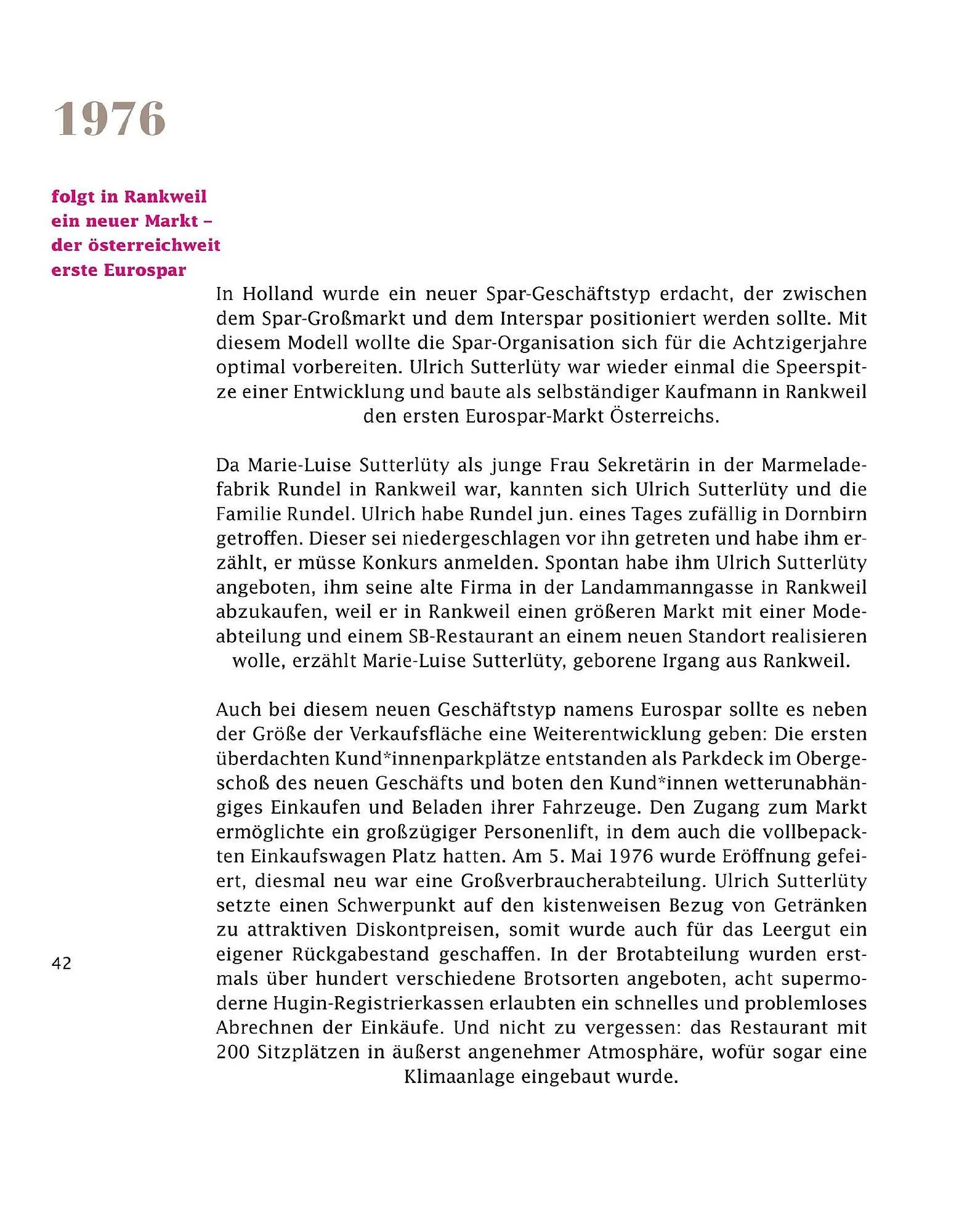 Sutterlüty Flugblatt von 21. Juli bis 31. Dezember 2025 - Flugblätt seite  42