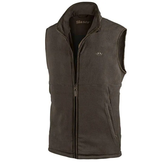 Blaser Fleece Weste Basic d.schoko 117041-112/604