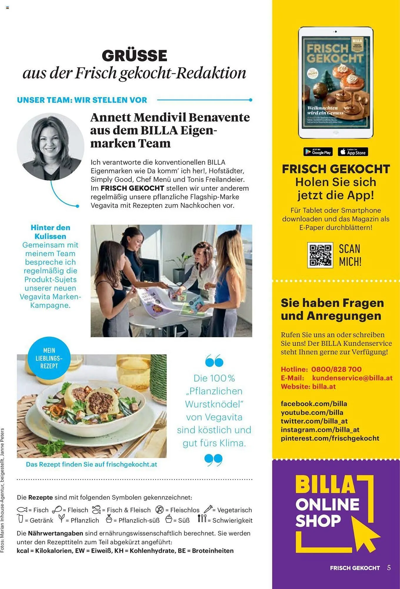 Billa Flugblatt von 1. Dezember bis 31. Dezember 2023 - Flugblätt seite 5