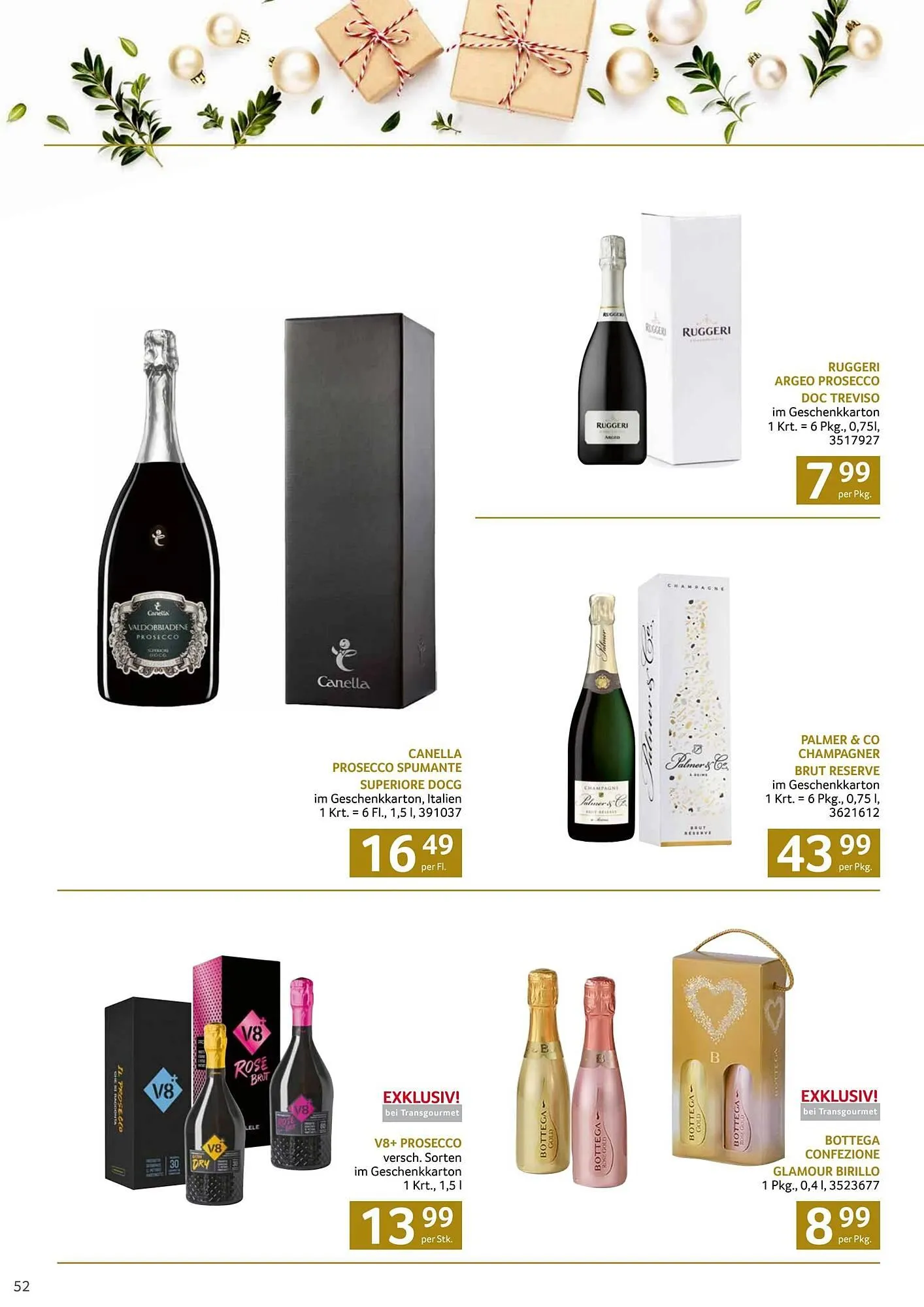 Transgourmet Flugblatt von 13. Oktober bis 24. Dezember 2025 - Flugblätt seite  52