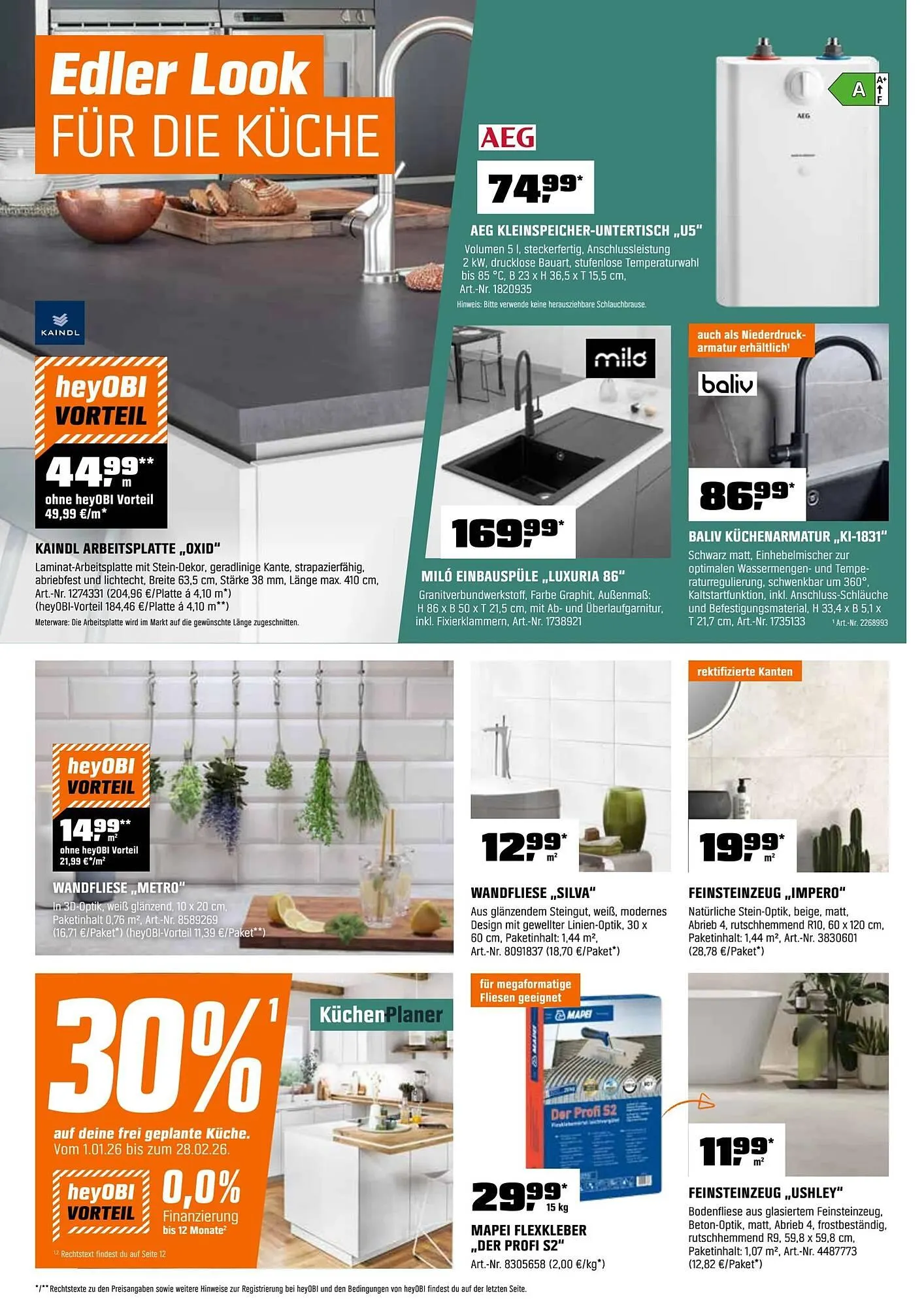 OBI Flugblatt von 1. Februar bis 28. Februar 2026 - Flugblätt seite 6
