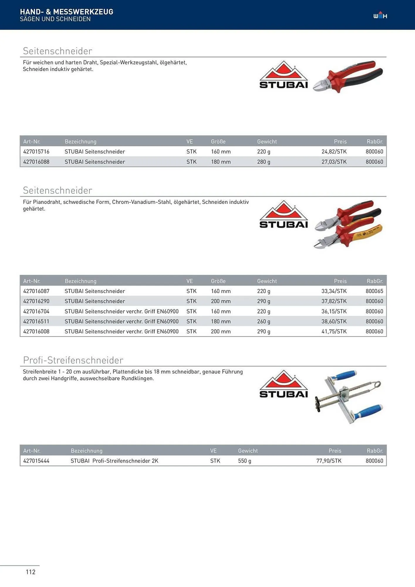 Würth Flugblatt von 22. Februar bis 31. Dezember 2024 - Flugblätt seite 112