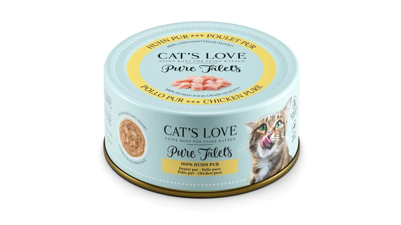 Cat's Love Pure Filets 100 % Huhn pur Katzen Nassfutter 100 g