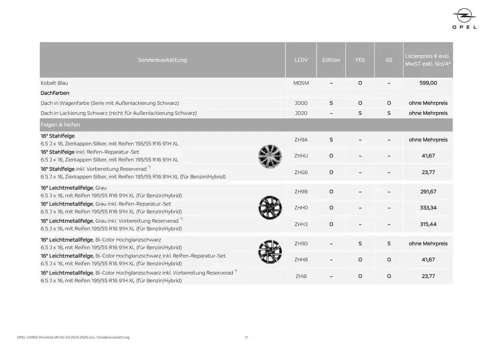 Opel -  von 30. Jänner bis 13. Februar 2025 - Flugblätt seite  11