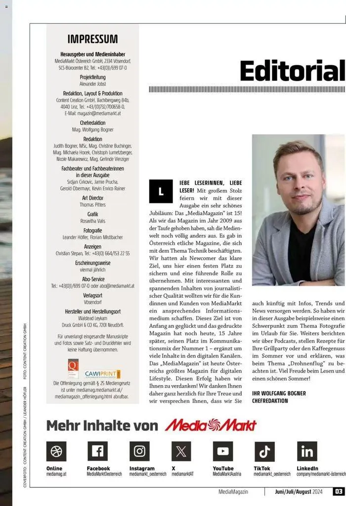 Magazin Juni/Juli/August 2024 von 7. Juni bis 31. August 2024 - Flugblätt seite 3
