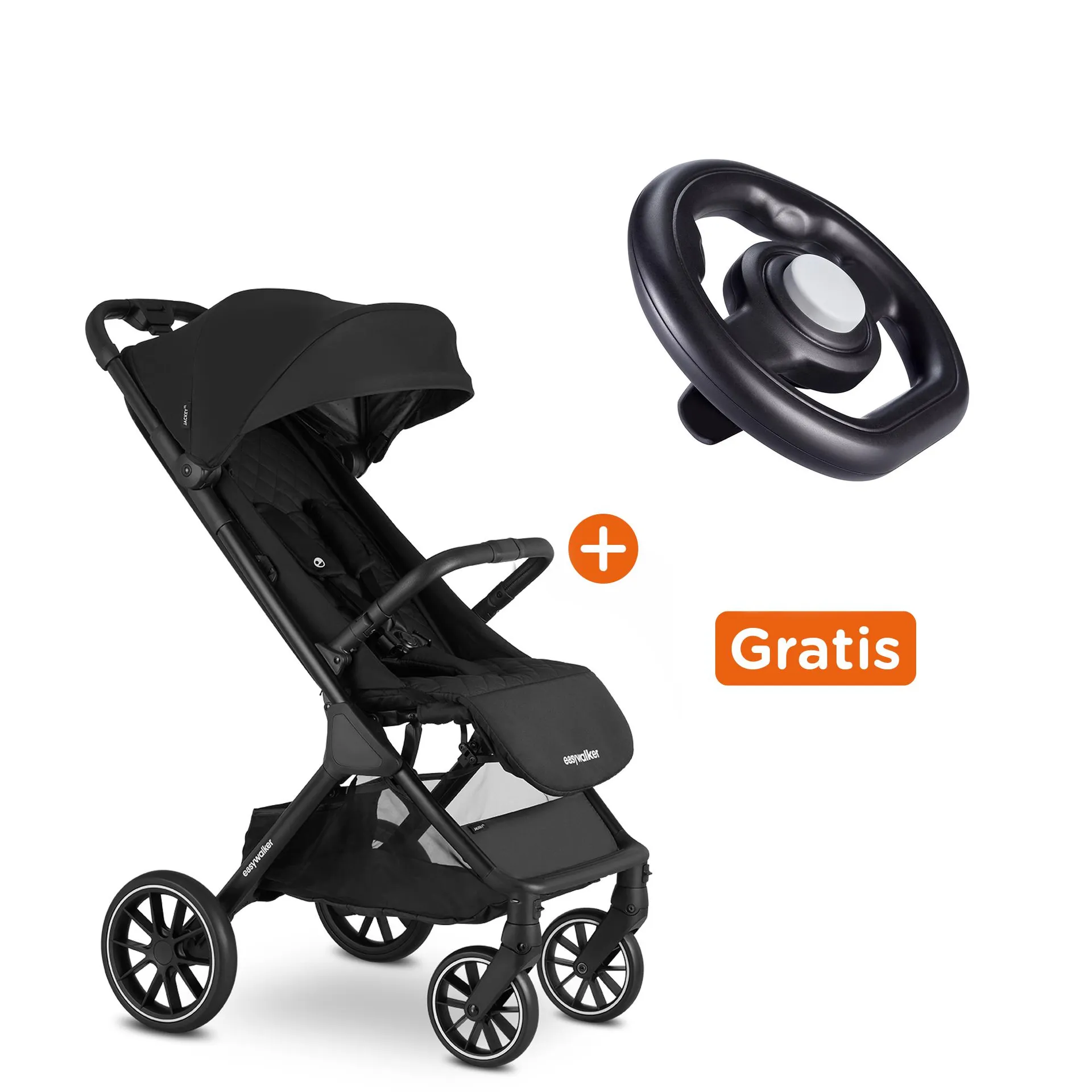 Jackey XL Shadow Black mit Lenkrad