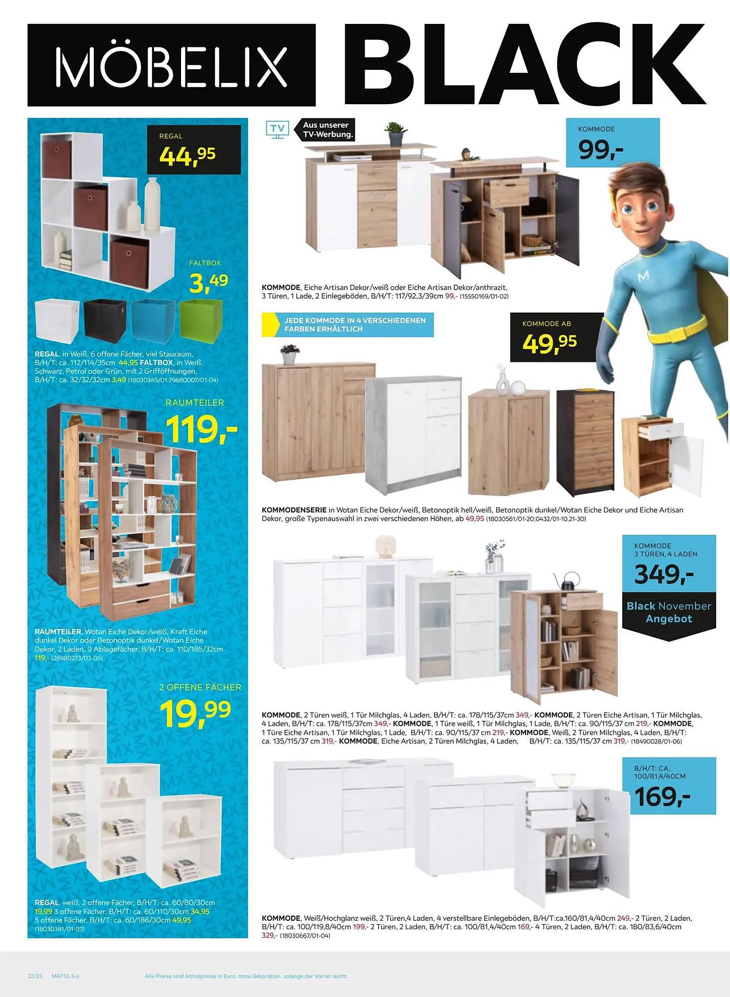Möbelix Flugblatt von 19. November bis 28. November 2023 - Flugblätt seite  22