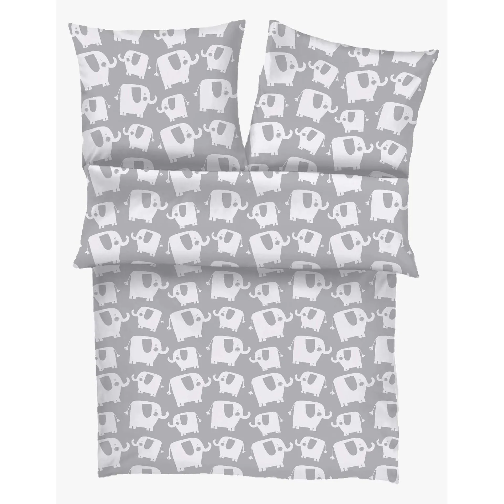 Bettwäsche Elefant 80x80 cm