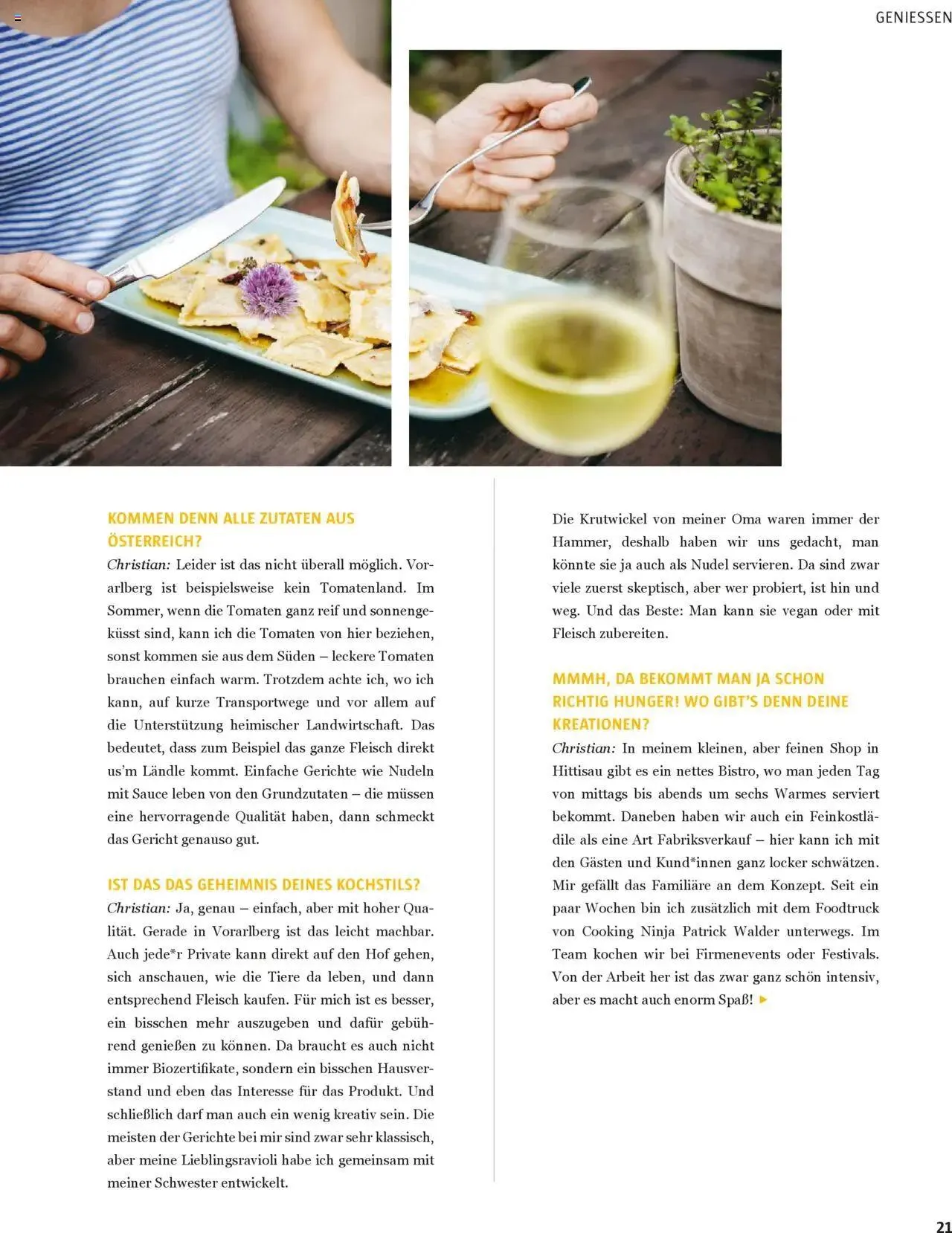 Sutterlüty B’sundrig Magazine von 3. Juli bis 31. Dezember 2024 - Flugblätt seite 21