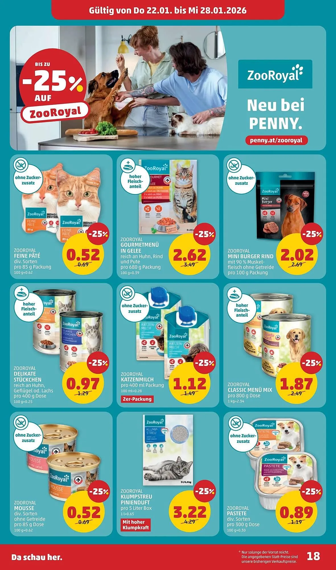 PENNY Flugblatt von 22. Jänner bis 28. Jänner 2026 - Flugblätt seite  18