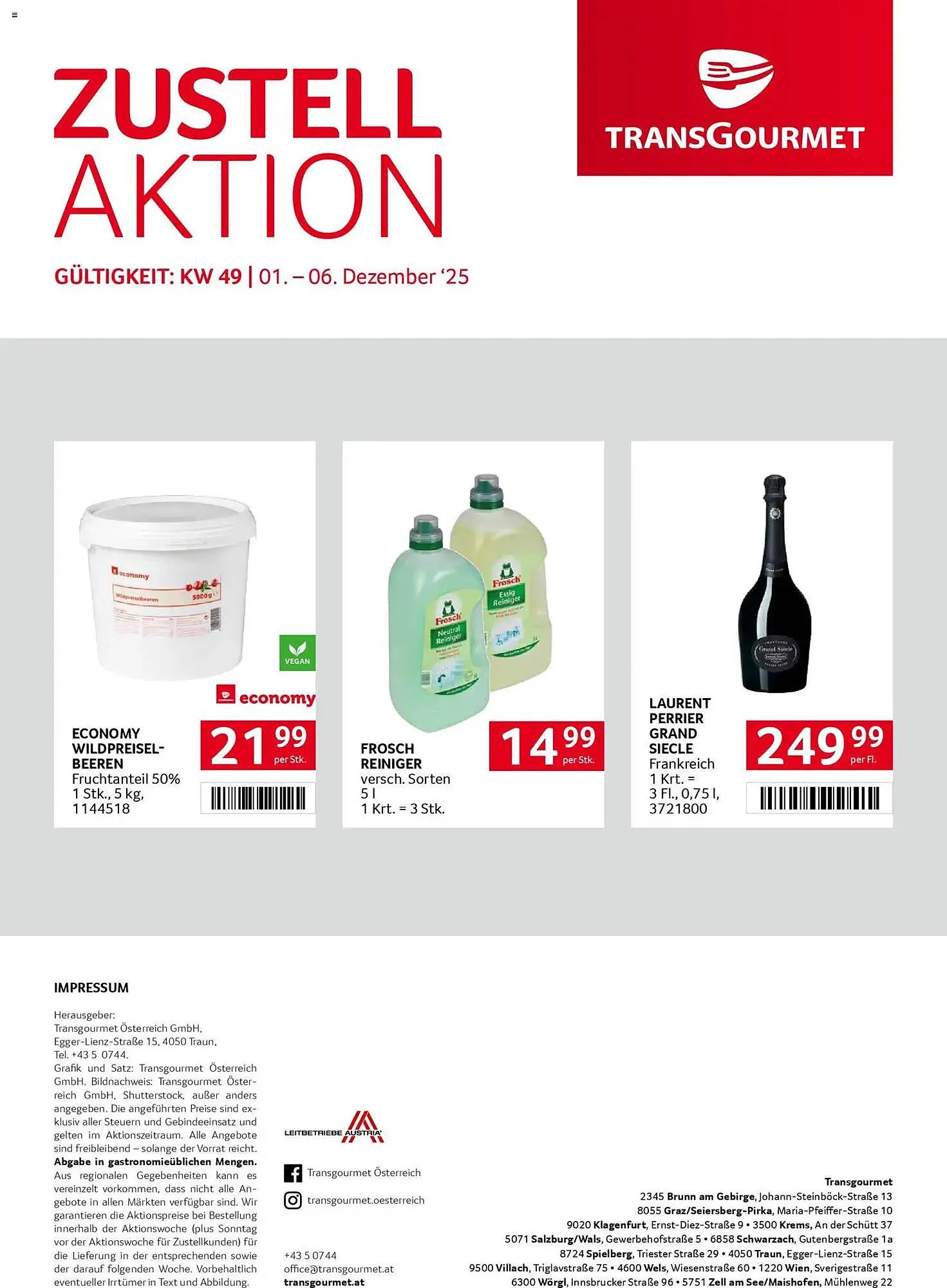 Transgourmet Flugblatt von 1. Dezember bis 6. Dezember 2025 - Flugblätt seite  32