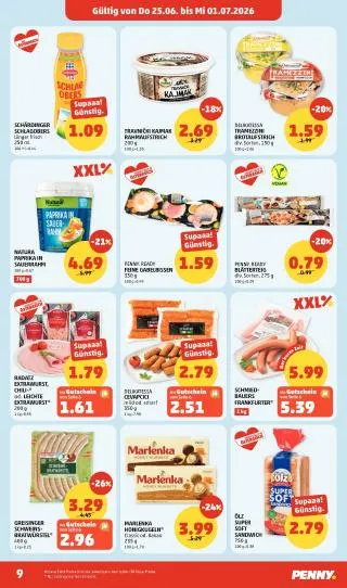 PENNY Flugblatt von 25. Juni bis 1. Juli 2026 - Flugblätt seite  9