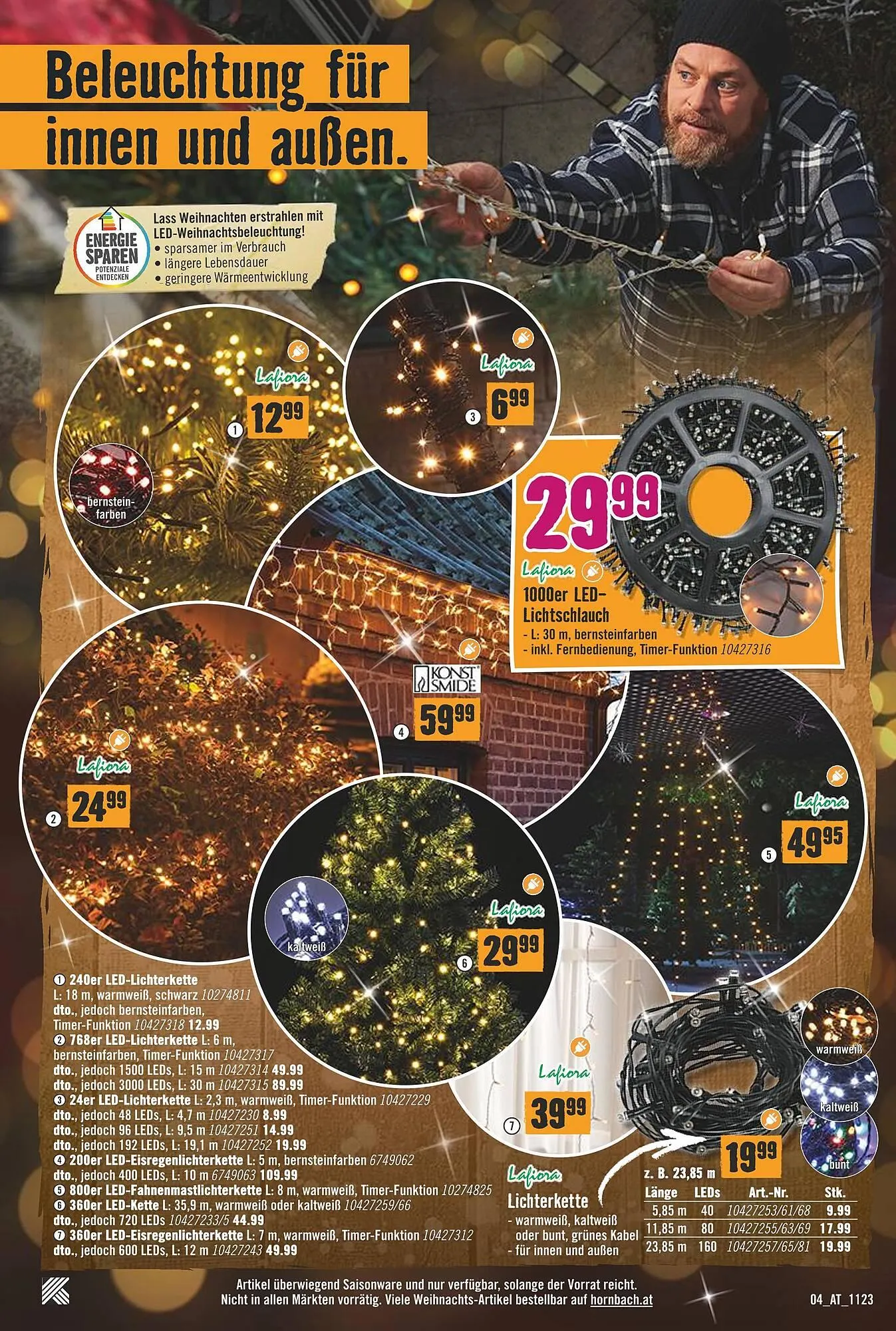 Hornbach Flugblatt von 6. Dezember bis 22. Dezember 2023 - Flugblätt seite  4