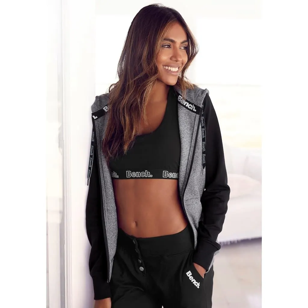 Bench. Loungewear Kapuzensweatjacke mit farblich abgesetzten Ärmeln, Loungeanzug
