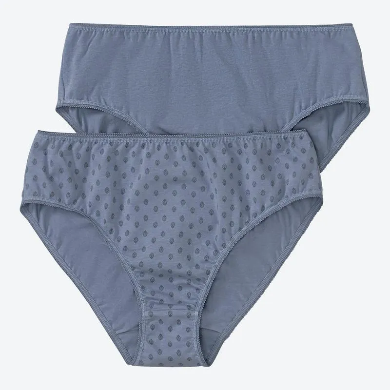 Damen-Rioslip mit schickem Muster, 2er-Pack