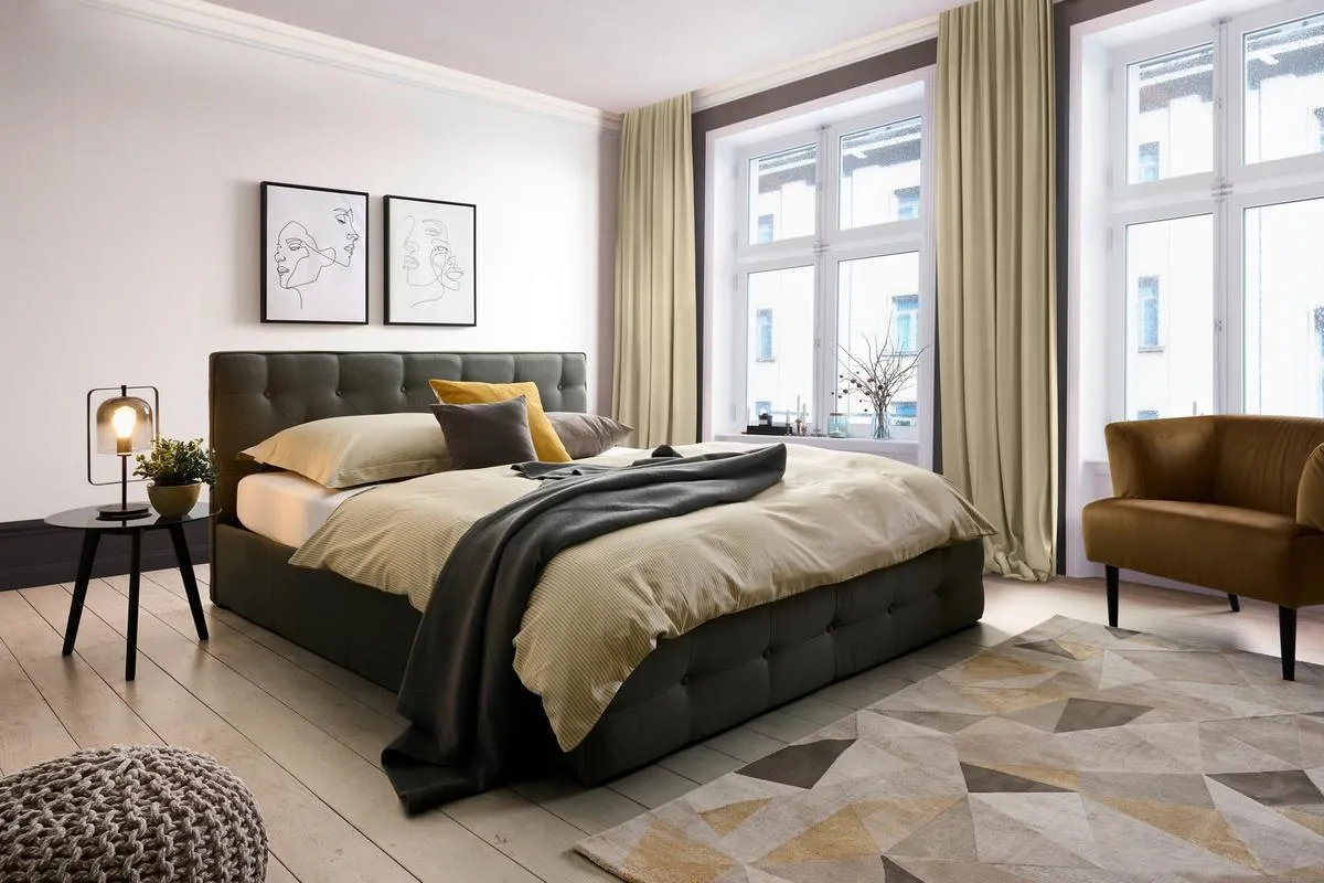 Padua Dunkelgrau 180x200 Cm