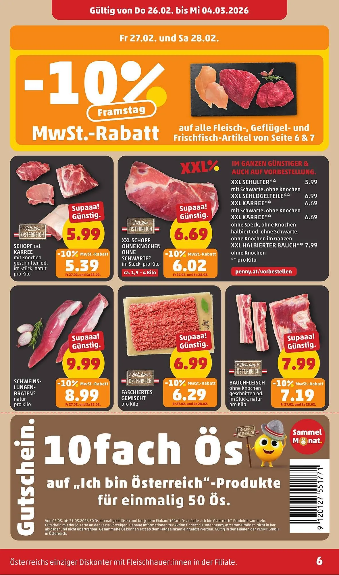 PENNY Flugblatt von 26. Februar bis 4. März 2026 - Flugblätt seite  6