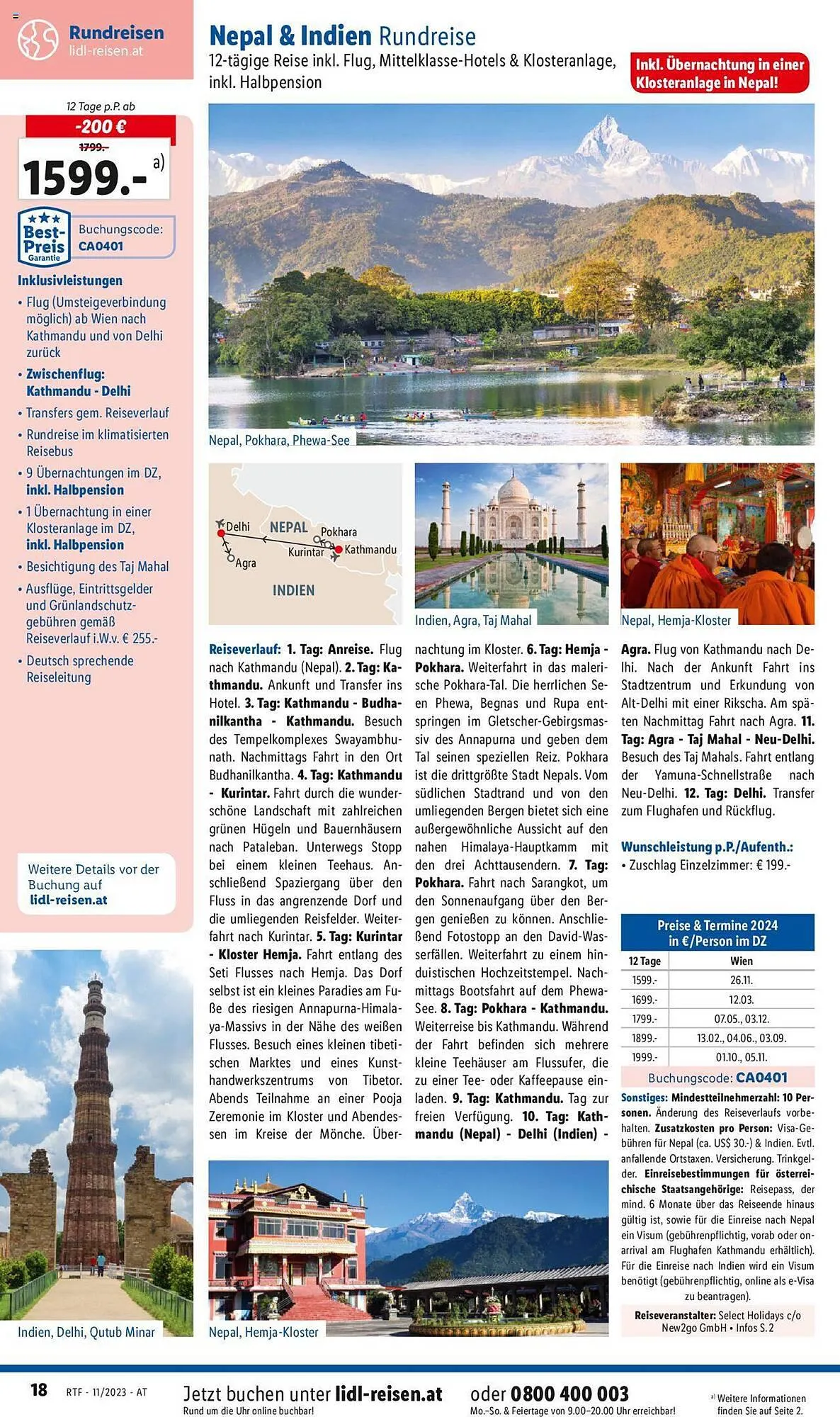 Lidl Flugblatt von 15. November bis 15. Dezember 2023 - Flugblätt seite 18