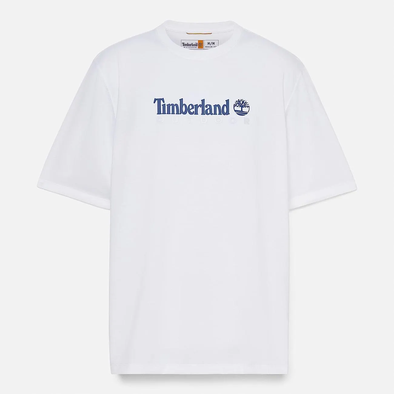 All Gender Kurzarm-T-Shirt mit UV-Schutz und Logo in Weiß