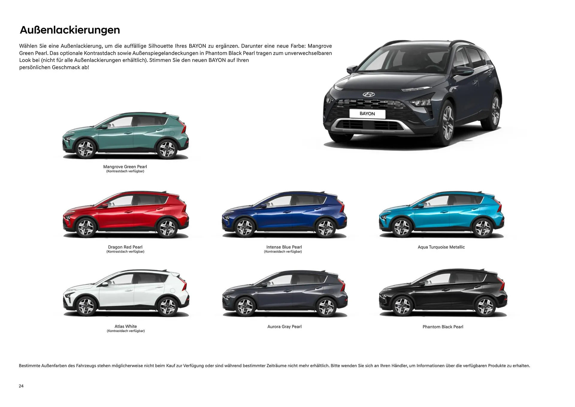 Hyundai Bayon Flugblatt von 11. Juli bis 14. Mai 2024 - Flugblätt seite  24