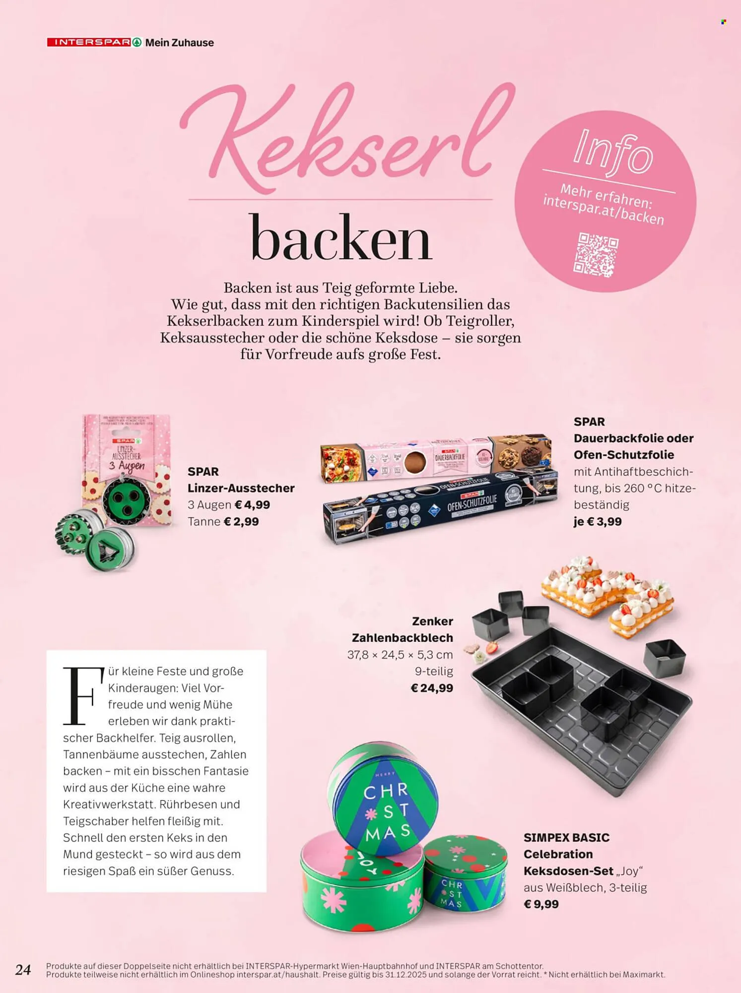 Interspar Flugblatt von 29. September bis 31. Dezember 2025 - Flugblätt seite  24
