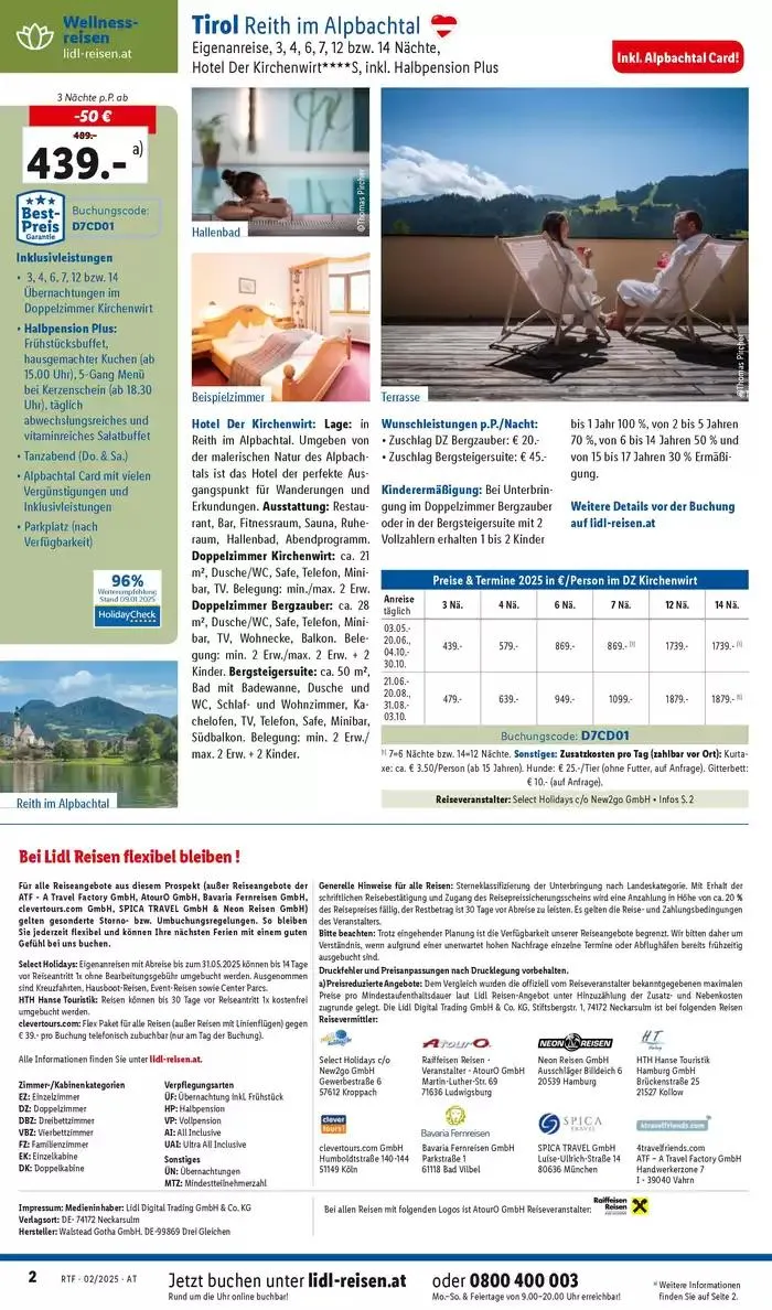 Aktuelle Reiseprospekte Themenprospekt Februar von 12. Februar bis 15. März 2025 - Flugblätt seite  2