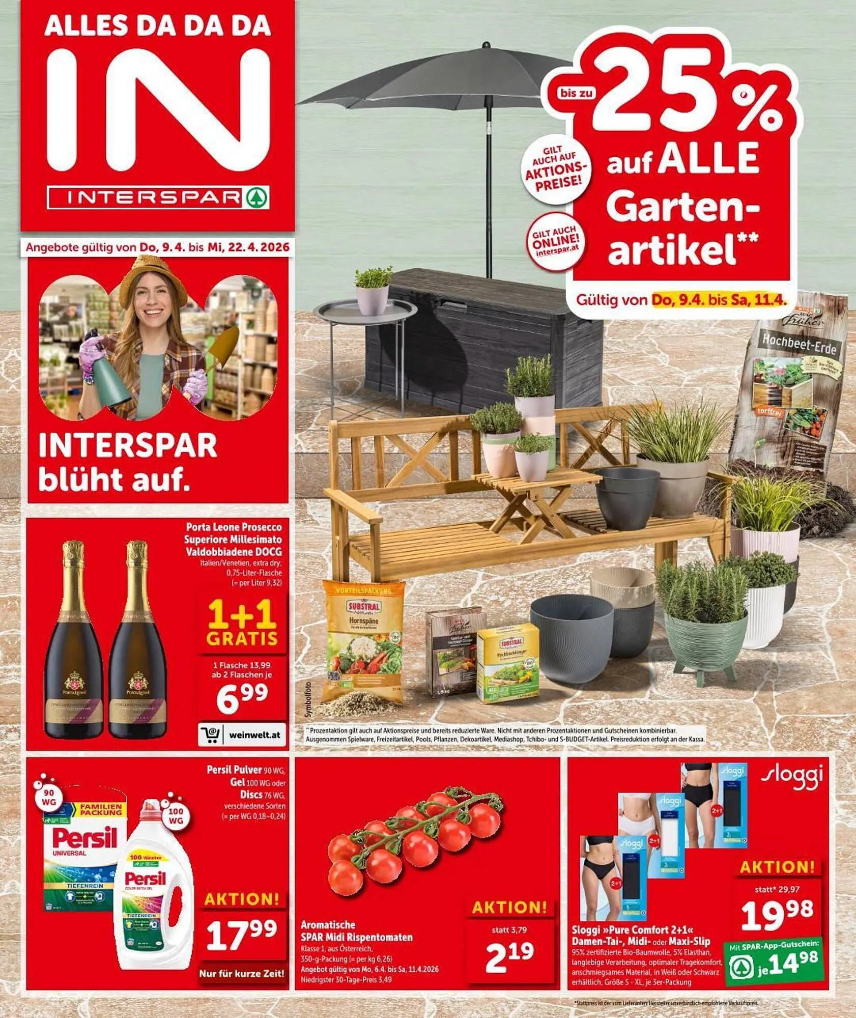 Interspar Flugblatt von 9. April bis 22. April 2026 - Flugblätt seite  1